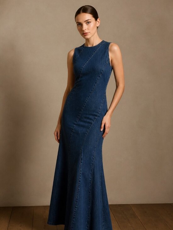 House of Harlow 1960 Dresses & Skirts - NWT House of Harlow 1960 Paneled Denim Maxi Dress XS